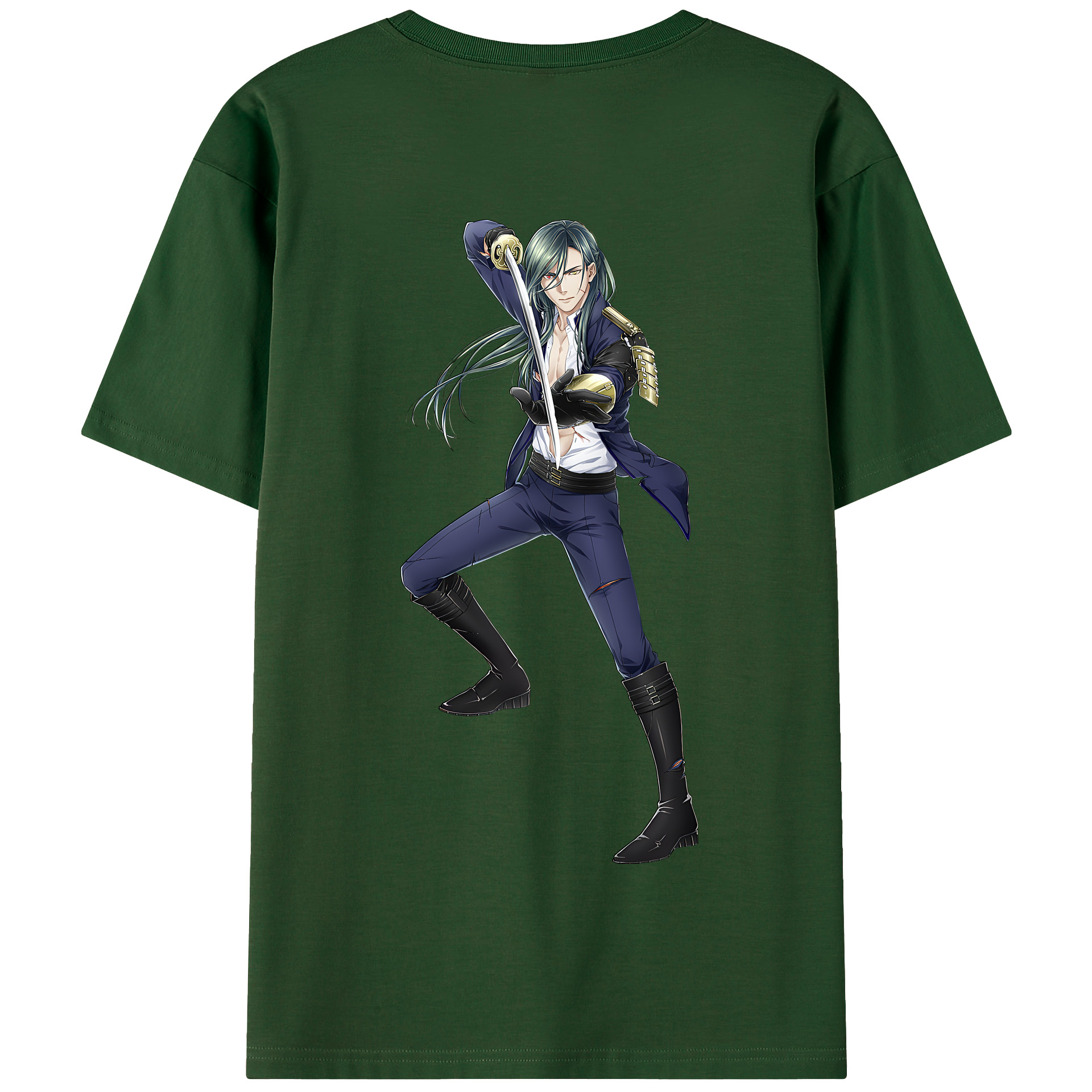 （画像用） 刀剣乱舞 Touken Ranbu 綿100％半袖Tシャツ（背面プリント）